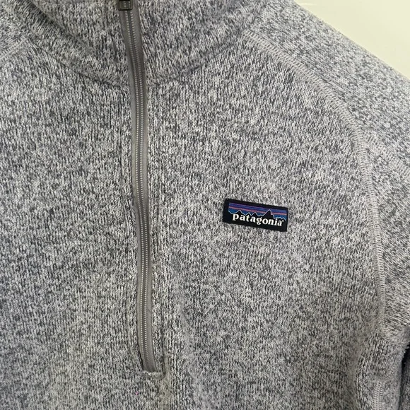 Patagonia Heathered Purple & Gray Fleece Quarter-Zip - Picture 2 of 3